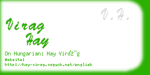 virag hay business card
